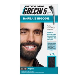Grecin 5 Barba Bigode Preto
