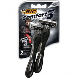 Bic Apar Barba Confort3 Black Night 2 Unidades