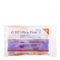 Seringa Bd Insul 8mm X 0.3mm 30u C/10 Unidades