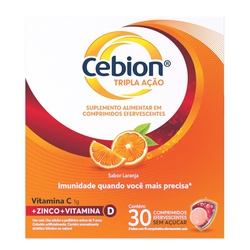 Cebion Tripla Acao 1g C/ 30 Comprimidos Eferv