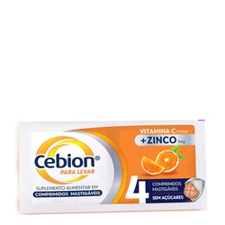 Cebion C + Zinco C/  4 Comprimidos Mast F.v.(v)