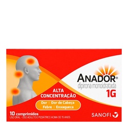 Anador 1g C/ 10 Comprimidos