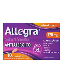 Allegra 120mg C/ 10 Comprimidos