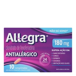 Allegra 180mg C/ 10 Comprimidos