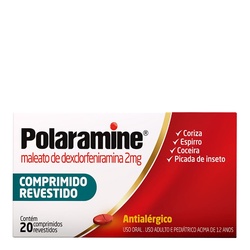 Polaramine 2mg C/ 20 Comprimidos