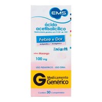 Acido Acetil 100mg Inf C/ 30 Comprimidos Ems