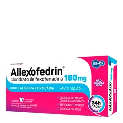 Allexofedrin 180mg C/ 10 Comprimidos