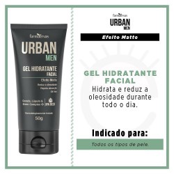 Farmaervas Gel Hidrat Fac Urban Men 50ml