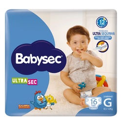 Babysec Ultraprotect Fralda Jumbinho (g) 16 Unidades
