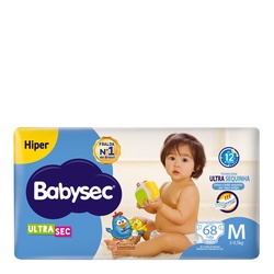 Babysec Ultraprotect Fralda Hiper (m)72 Unidades
