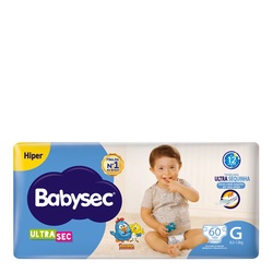 Babysec Ultraprotect Fralda Hiper (g)60 Unidades