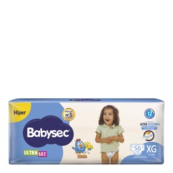 Babysec Ultraprotect Fralda Hiper (xg)56 Unidades
