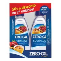 Zero Cal Gotas Sucralose Kit C/50% Desc 2° Unidades 100ml