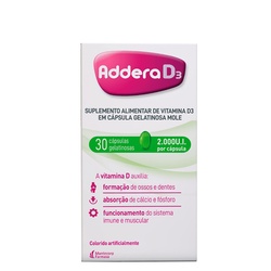 Addera D3  2.000ui C/ 30 Capsulas