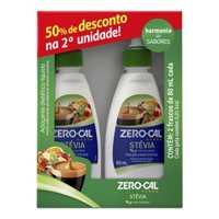 Zero Cal Stevia 80ml Kit C/50% Desc 2°  Unidades