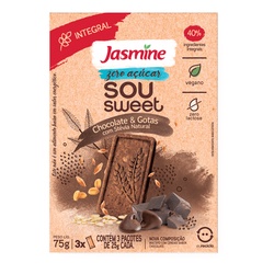 Jasmine Biscoito Integral Zero Sou Sweet Chocolate 75g