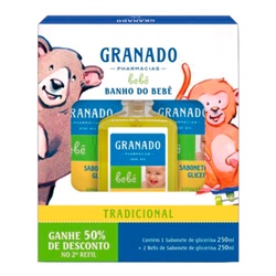 Granado Bebe Kit Sab Liq Lavanda 250ml + Refil Sab 2 Unidades