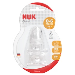 Nuk Bico Classic Sil Liq Medio N1 (7004)