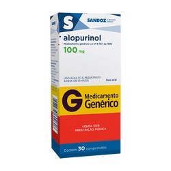 Alopurinol 100mg C/ 30cpds Sandoz