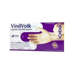 Luvas Volk (m) Vinil S/amido 100uni