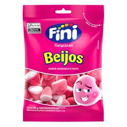 Fini Bala Beijos Morango 90g F.v.