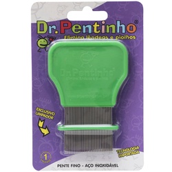 Dr Pentinho Pente Fino Aco Inox Verde