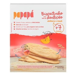 Papapa Biscoito Inf Fase Denticao Abobora/maca 36gramas