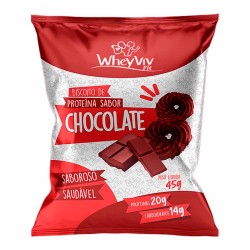 Whey Viv Biscoito 45g Chocolate