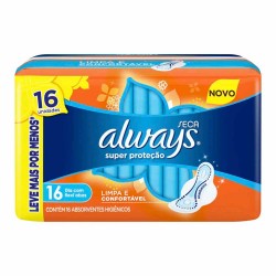 Always Basico Seca C/abas 16 Unidades