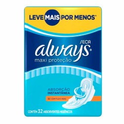 Absorvente Always Active ProteÇÃo Total Com Abas 32uni