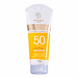 Protetor Solar Australian Gold Fps50 Gel Creme Toque Seco 200g