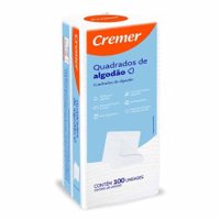 Algodao Cremer Quadrado 100 Unidades