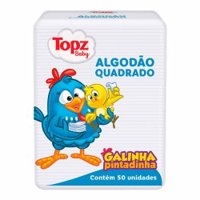 Algodao Topz Quadrado Galinha Pintadinha 50 Unidades (v)