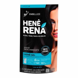 Hene Rena Gel Pouche Preto Azulado 180g
