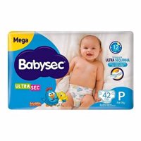 Babysec Ultraprotect Fralda Mega(p)42 Unidades