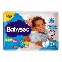 Babysec Ultraprotect Fralda Mega(xxg)28 Unidades
