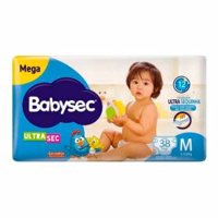 Babysec Ultraprotect Fralda Mega(m)38 Unidades