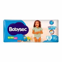 Babysec Ultraprotect Fralda Mega(xg)30 Unidades