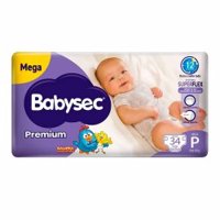 Babysec Ultraprotect Fralda Mega Premium (p) 34 Unidades