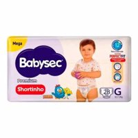 Babysec Ultraprotect Fralda Mega Shortinho (g) 28 Unidades