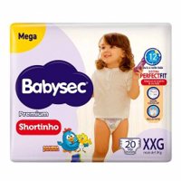 Babysec Ultraprotect Fralda Mega Shortinho (xxg) 20 Unidades