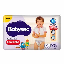 Babysec Ultraprotect Fralda Hiper Shortinho (xg) 42 Unidades