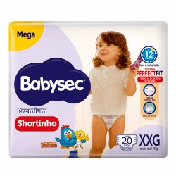 Babysec Ultrasec Fralda Mega Shortinho (xxg) 20 Unidades