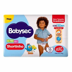 Babysec Ultrasec Fralda Mega Shortinho (xxxg) 16un