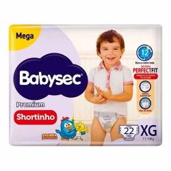 Babysec Ultrasec Fralda Mega Shortinho (g) 22 Unidades