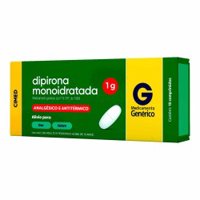 Dipirona 1g C/ 10 Comprimidos Cimed