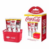 Carmed Kit Coca Cola C/ 3 De 10g + Mini Engradado