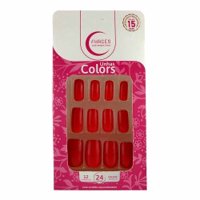 Unhas PostiÇas Fhaces Colors Vermelho Poderoso 28uni