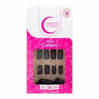 Unhas PostiÇas Fhaces Colors Universo Black 24uni