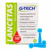 G Tech Lanceta P/lancetador 100 Unidades